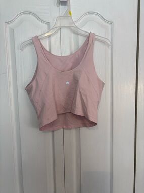 Lululemon Light Pink Cropped Sports Bra Tank